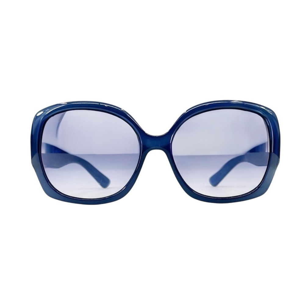 ETRO Blue Large Square Lens Sunglasses with Black Printed Frame